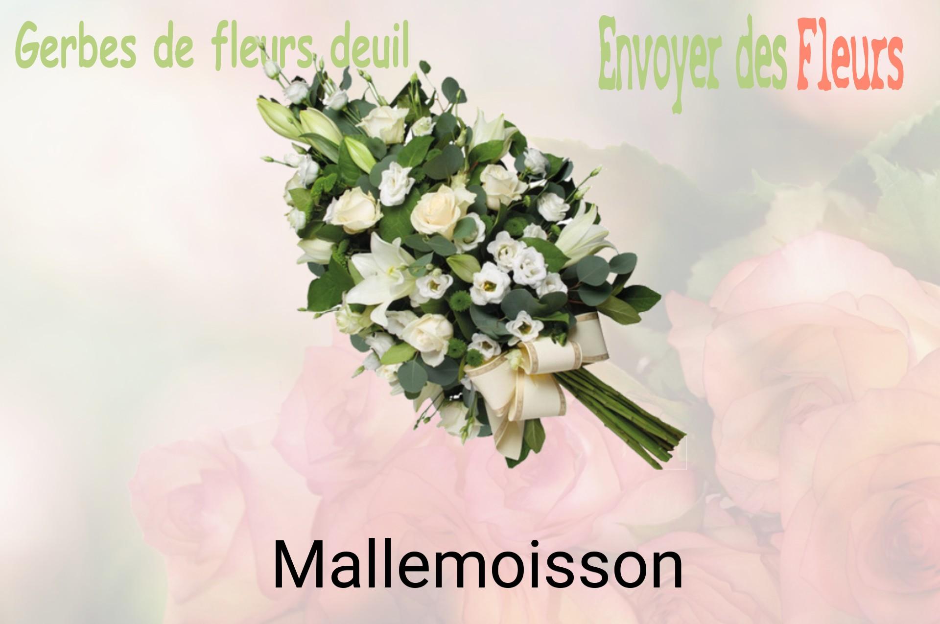 Gerbe de fleurs de deuil livrée à Mallemoisson